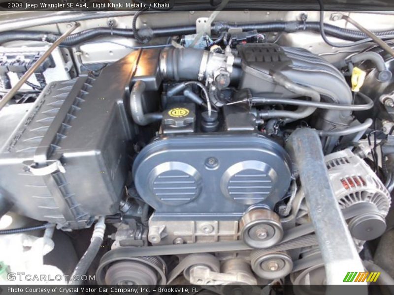 Light Khaki Metallic / Khaki 2003 Jeep Wrangler SE 4x4