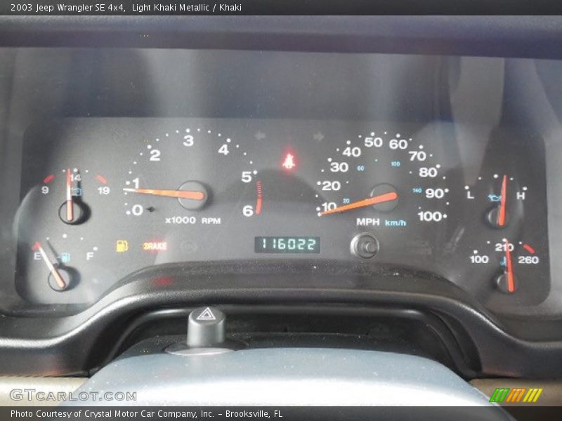 Light Khaki Metallic / Khaki 2003 Jeep Wrangler SE 4x4