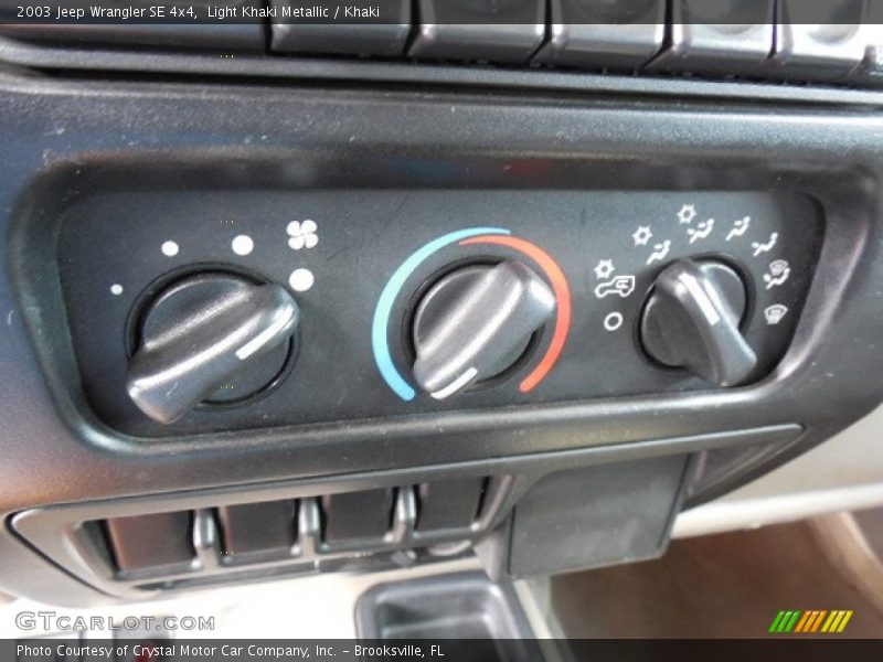 Light Khaki Metallic / Khaki 2003 Jeep Wrangler SE 4x4