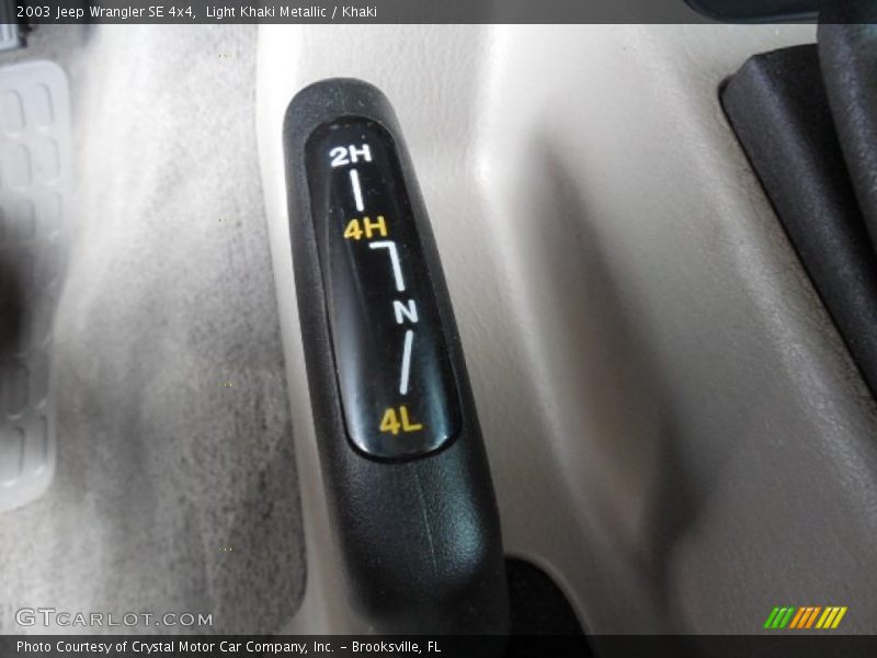 Light Khaki Metallic / Khaki 2003 Jeep Wrangler SE 4x4