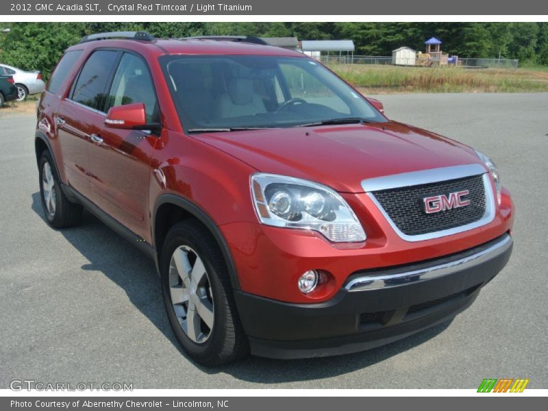 Crystal Red Tintcoat / Light Titanium 2012 GMC Acadia SLT