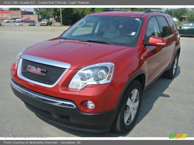Crystal Red Tintcoat / Light Titanium 2012 GMC Acadia SLT