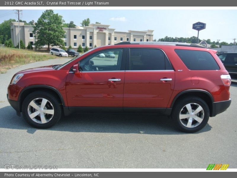 Crystal Red Tintcoat / Light Titanium 2012 GMC Acadia SLT
