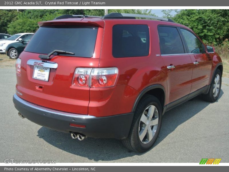 Crystal Red Tintcoat / Light Titanium 2012 GMC Acadia SLT