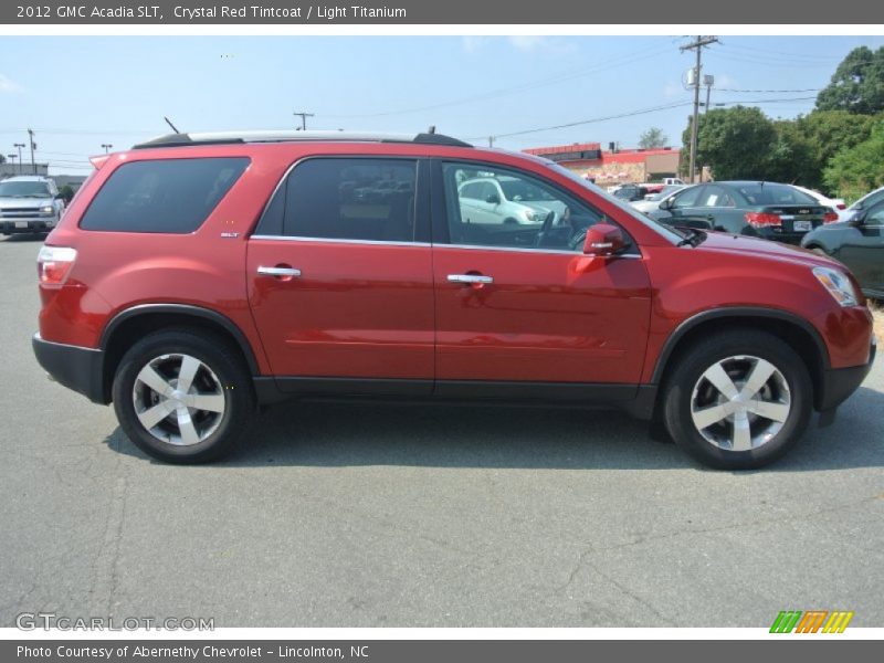 Crystal Red Tintcoat / Light Titanium 2012 GMC Acadia SLT