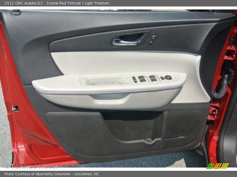 Crystal Red Tintcoat / Light Titanium 2012 GMC Acadia SLT