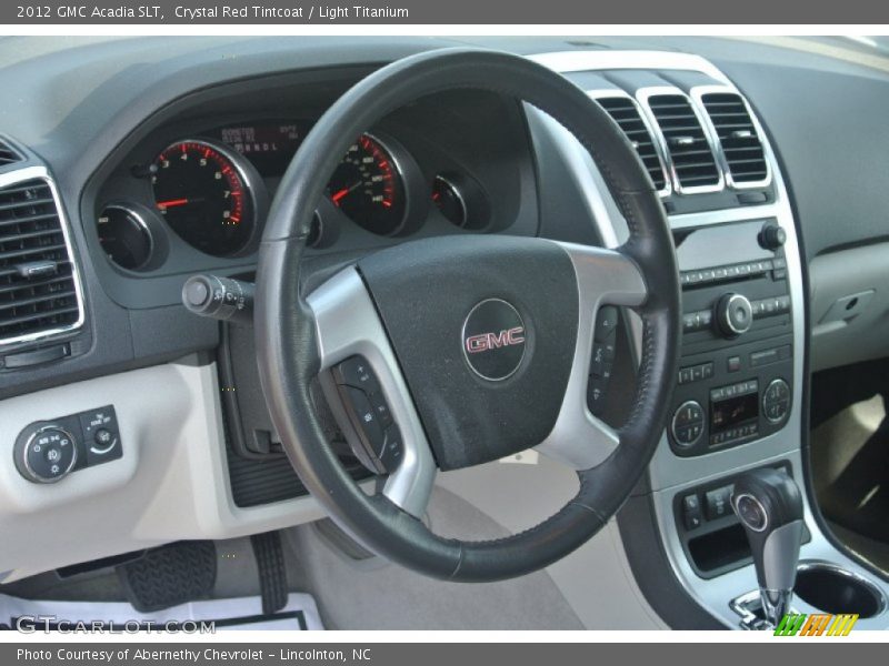 Crystal Red Tintcoat / Light Titanium 2012 GMC Acadia SLT