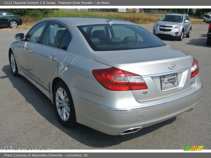 Platinum Silver Metallic / Jet Black 2012 Hyundai Genesis 3.8 Sedan