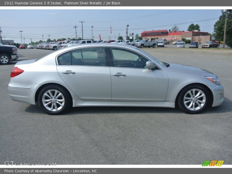 Platinum Silver Metallic / Jet Black 2012 Hyundai Genesis 3.8 Sedan