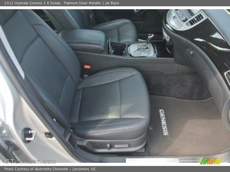 Platinum Silver Metallic / Jet Black 2012 Hyundai Genesis 3.8 Sedan