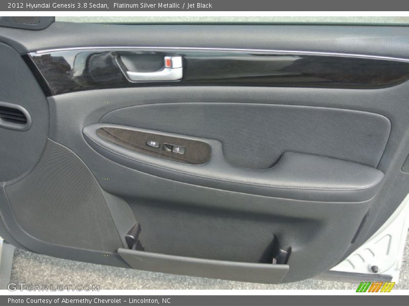 Platinum Silver Metallic / Jet Black 2012 Hyundai Genesis 3.8 Sedan