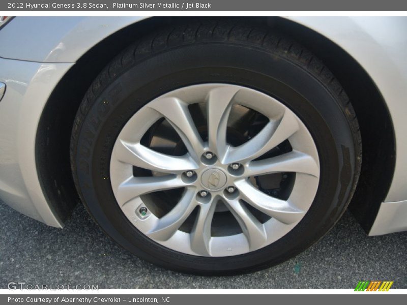 Platinum Silver Metallic / Jet Black 2012 Hyundai Genesis 3.8 Sedan