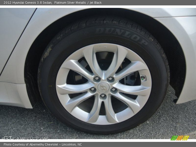Platinum Silver Metallic / Jet Black 2012 Hyundai Genesis 3.8 Sedan