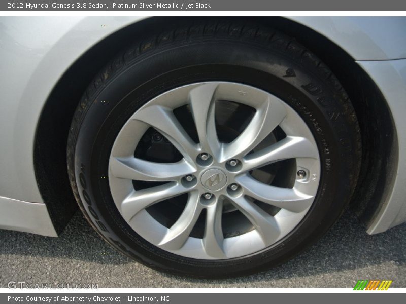 Platinum Silver Metallic / Jet Black 2012 Hyundai Genesis 3.8 Sedan