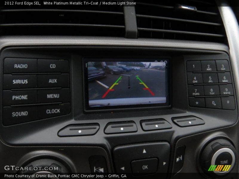 White Platinum Metallic Tri-Coat / Medium Light Stone 2012 Ford Edge SEL