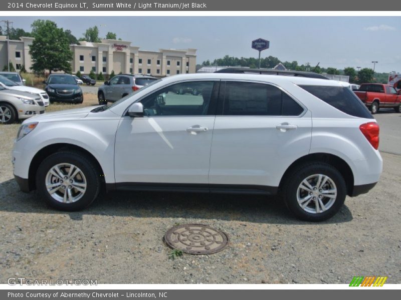 Summit White / Light Titanium/Jet Black 2014 Chevrolet Equinox LT