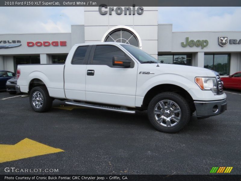 Oxford White / Tan 2010 Ford F150 XLT SuperCab