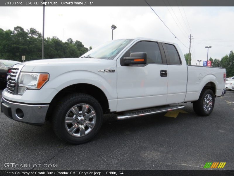 Oxford White / Tan 2010 Ford F150 XLT SuperCab