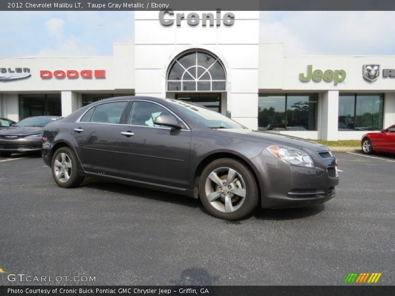Taupe Gray Metallic / Ebony 2012 Chevrolet Malibu LT