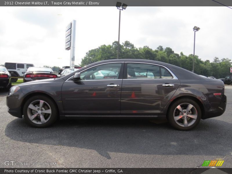 Taupe Gray Metallic / Ebony 2012 Chevrolet Malibu LT