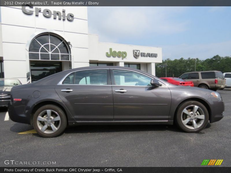 Taupe Gray Metallic / Ebony 2012 Chevrolet Malibu LT