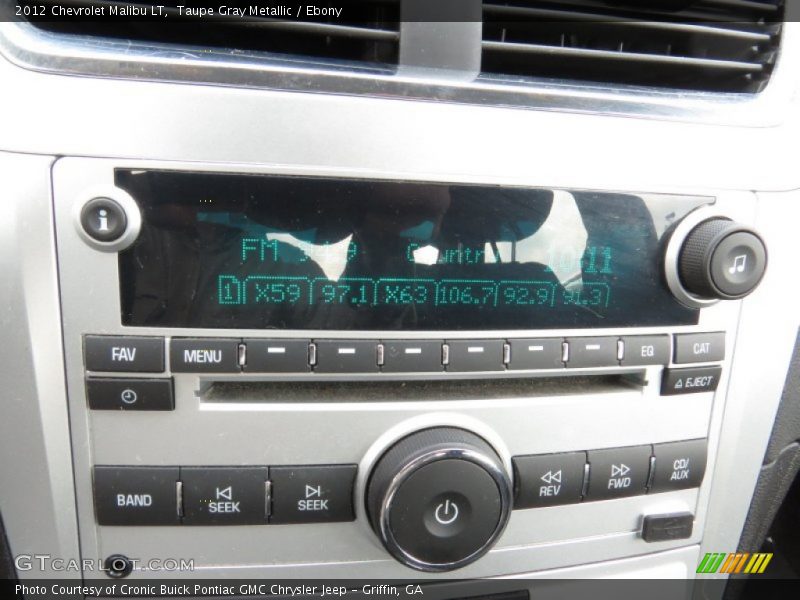 Taupe Gray Metallic / Ebony 2012 Chevrolet Malibu LT