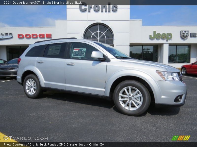 Bright Silver Metallic / Black 2014 Dodge Journey SXT