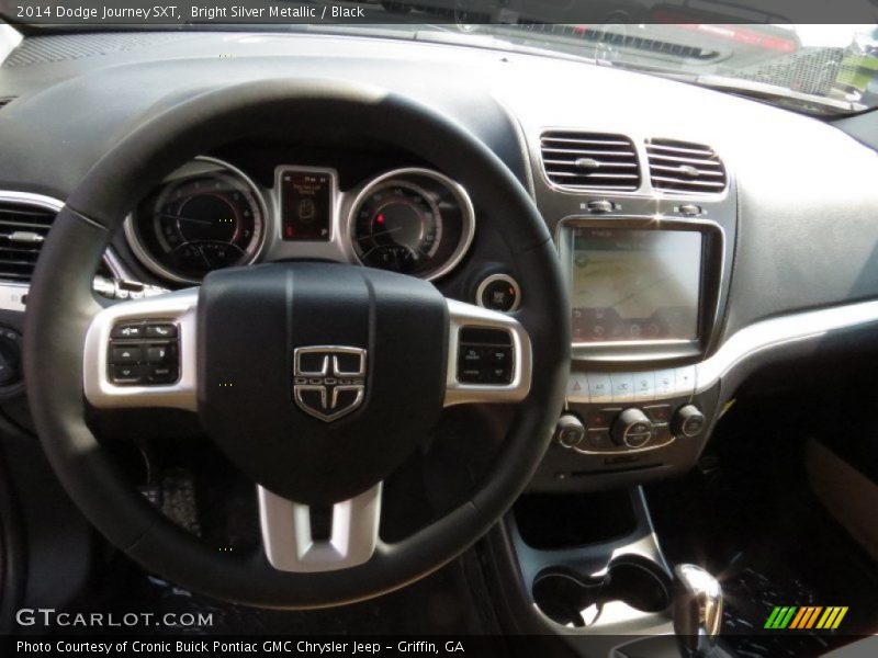 Bright Silver Metallic / Black 2014 Dodge Journey SXT