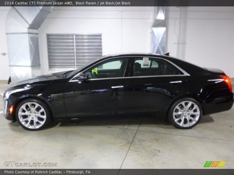 Black Raven / Jet Black/Jet Black 2014 Cadillac CTS Premium Sedan AWD