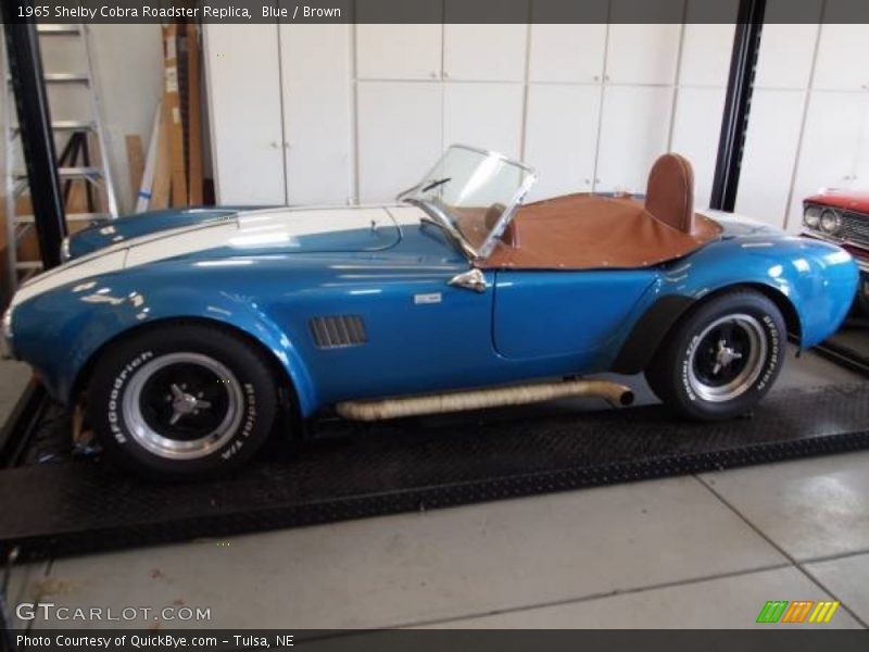 Blue / Brown 1965 Shelby Cobra Roadster Replica