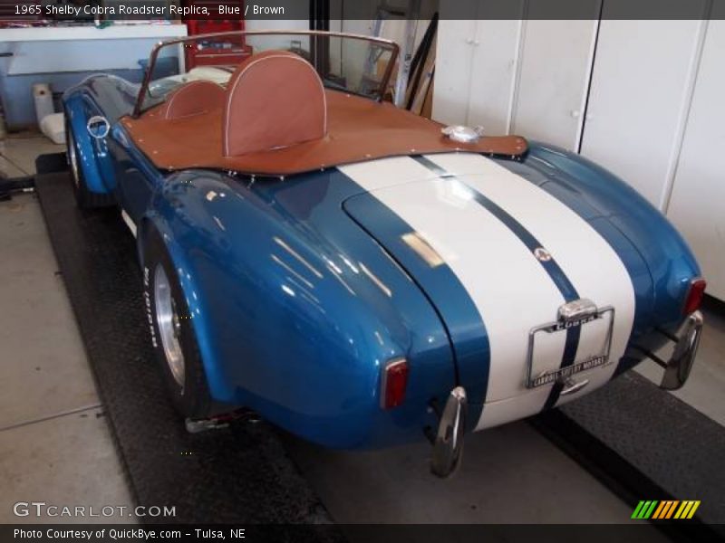 Blue / Brown 1965 Shelby Cobra Roadster Replica