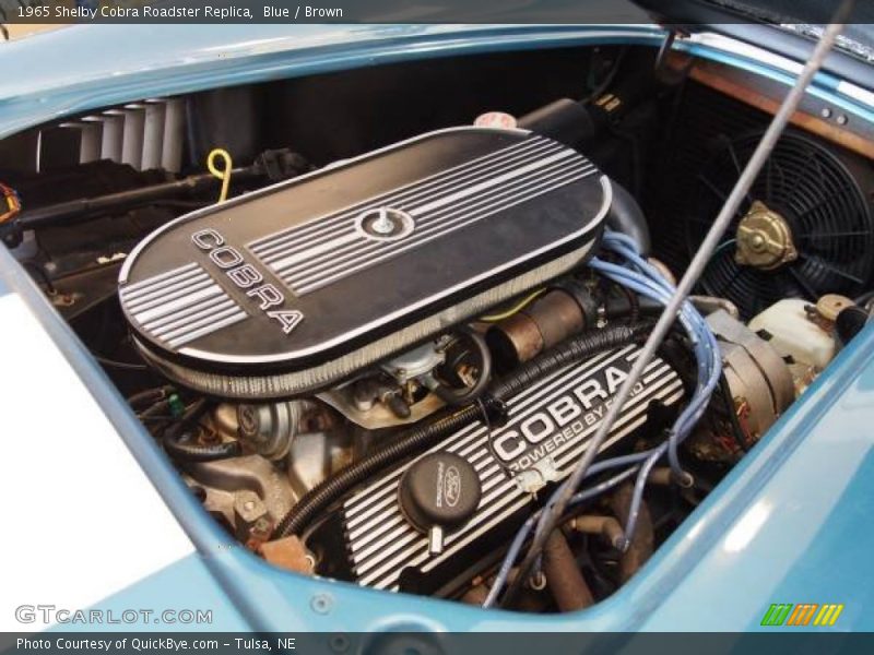 Blue / Brown 1965 Shelby Cobra Roadster Replica