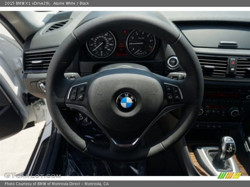 Alpine White / Black 2015 BMW X1 xDrive28i