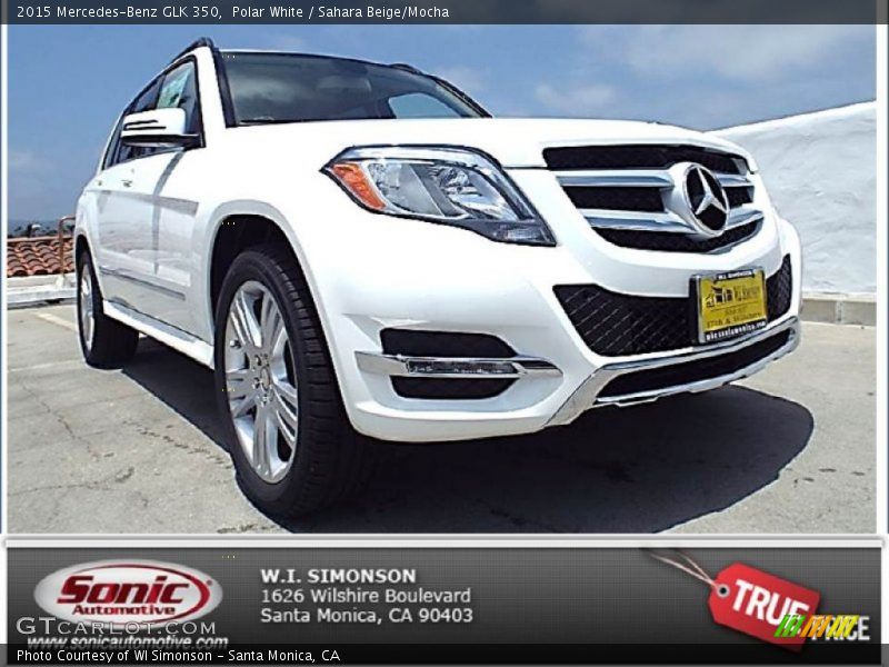 Polar White / Sahara Beige/Mocha 2015 Mercedes-Benz GLK 350
