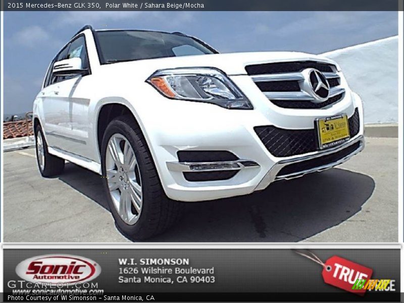 Polar White / Sahara Beige/Mocha 2015 Mercedes-Benz GLK 350