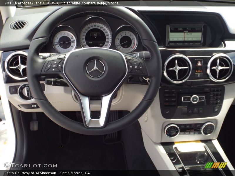 Polar White / Sahara Beige/Mocha 2015 Mercedes-Benz GLK 350