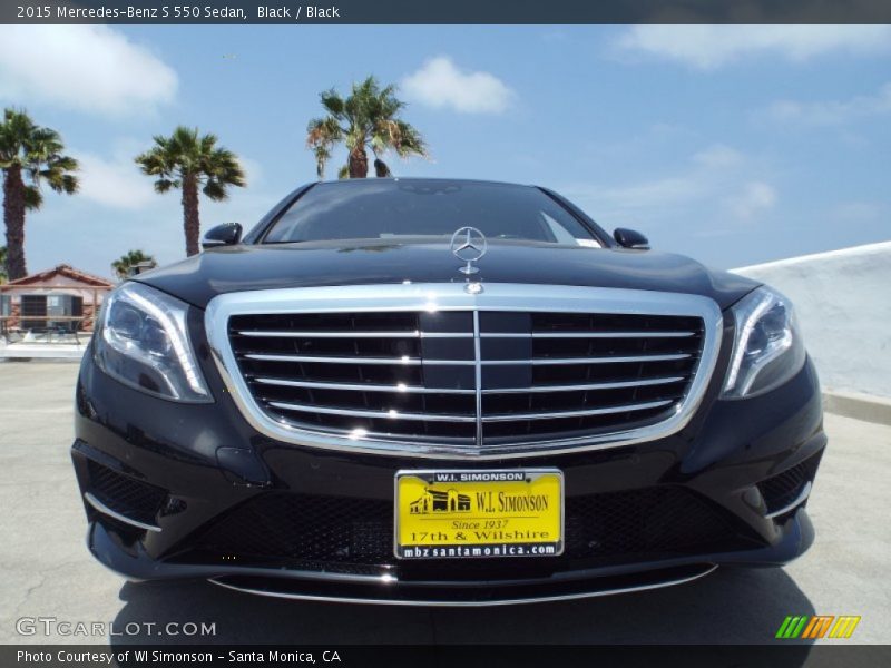 Black / Black 2015 Mercedes-Benz S 550 Sedan