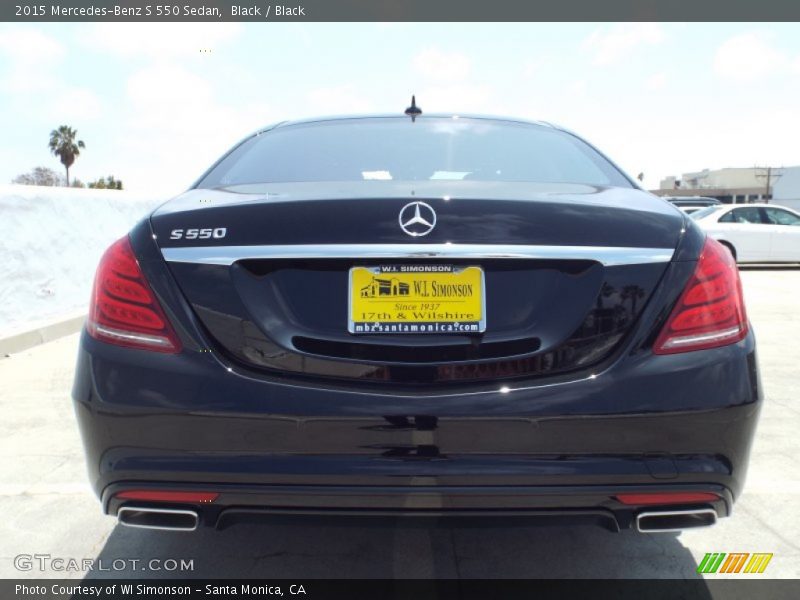 Black / Black 2015 Mercedes-Benz S 550 Sedan