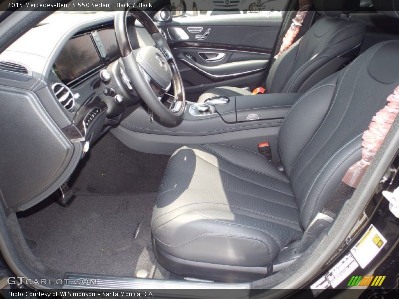 Black / Black 2015 Mercedes-Benz S 550 Sedan