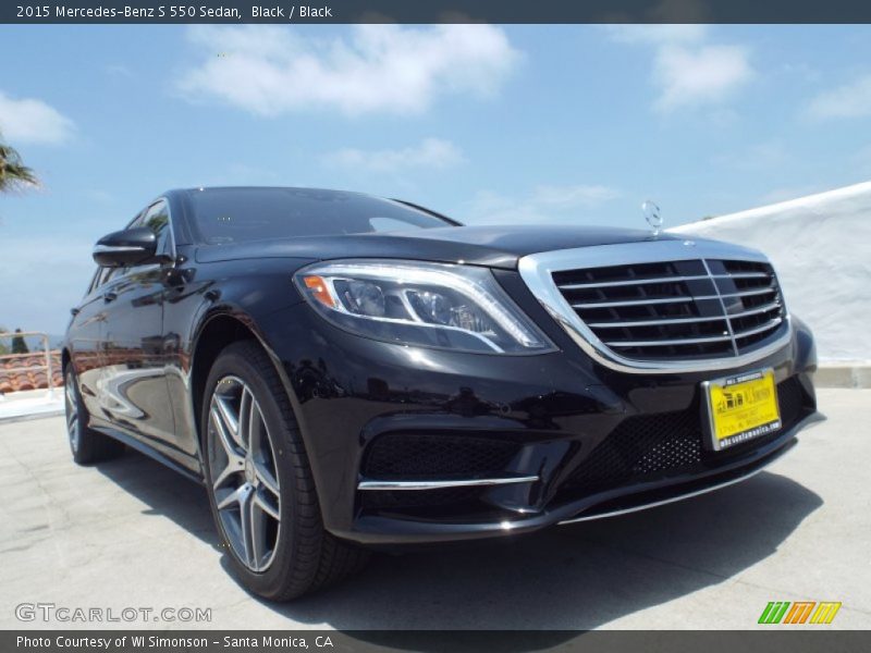 Black / Black 2015 Mercedes-Benz S 550 Sedan