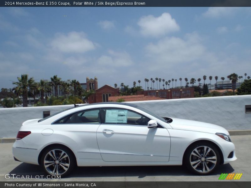 Polar White / Silk Beige/Espresso Brown 2014 Mercedes-Benz E 350 Coupe