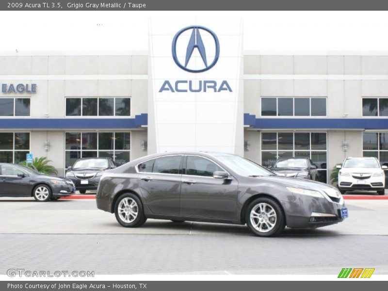 Grigio Gray Metallic / Taupe 2009 Acura TL 3.5