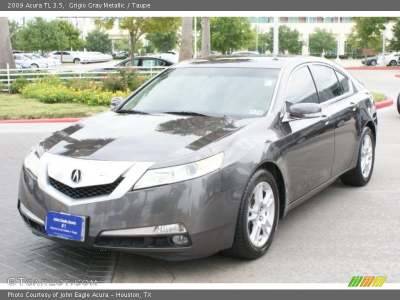 Grigio Gray Metallic / Taupe 2009 Acura TL 3.5