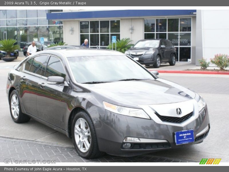 Grigio Gray Metallic / Taupe 2009 Acura TL 3.5