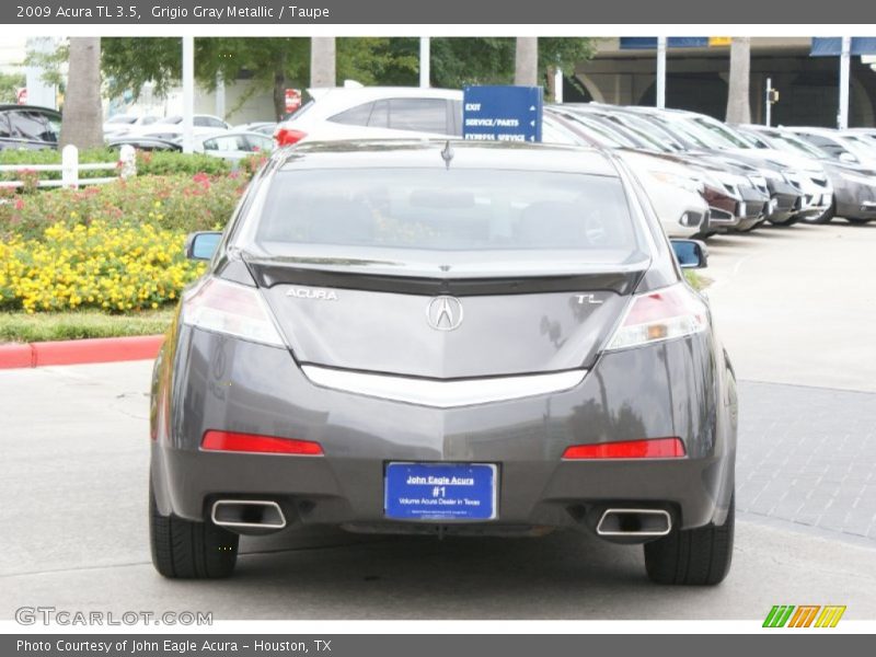 Grigio Gray Metallic / Taupe 2009 Acura TL 3.5