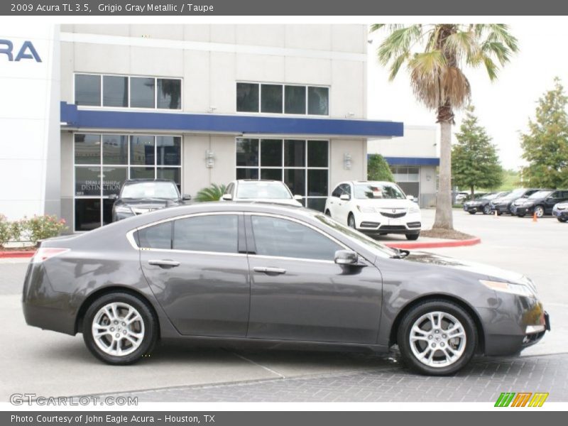 Grigio Gray Metallic / Taupe 2009 Acura TL 3.5