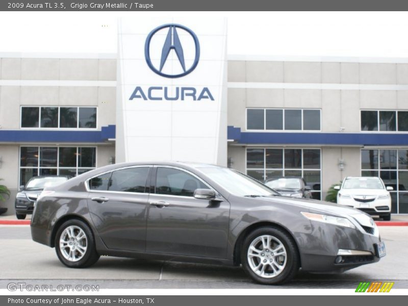 Grigio Gray Metallic / Taupe 2009 Acura TL 3.5