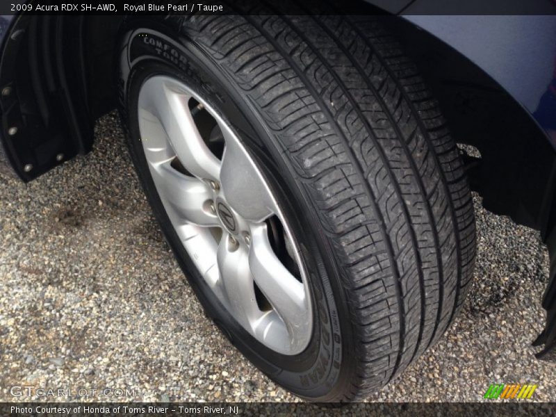 Royal Blue Pearl / Taupe 2009 Acura RDX SH-AWD