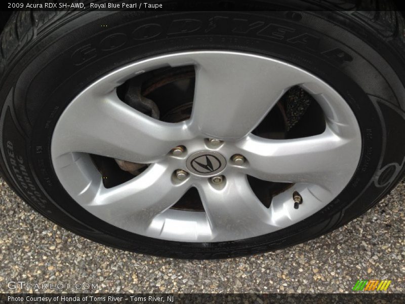 Royal Blue Pearl / Taupe 2009 Acura RDX SH-AWD