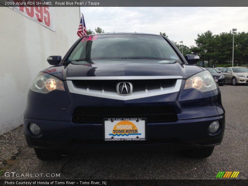 Royal Blue Pearl / Taupe 2009 Acura RDX SH-AWD